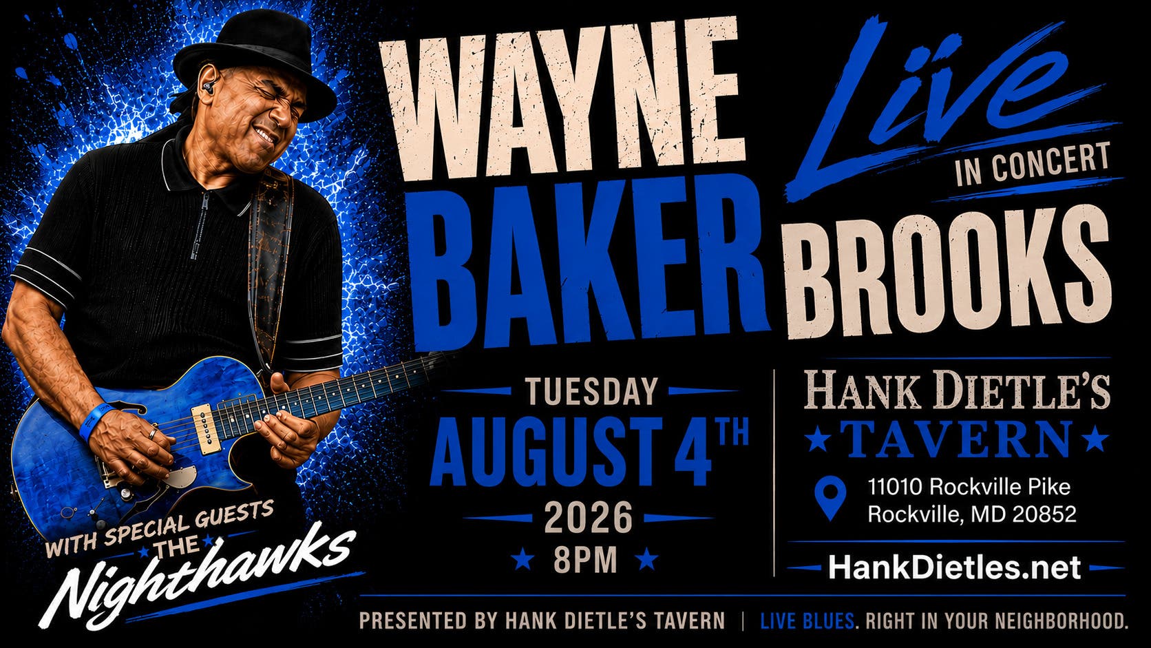 Wayne Baker Brooks w/ special guests The Nighthawks