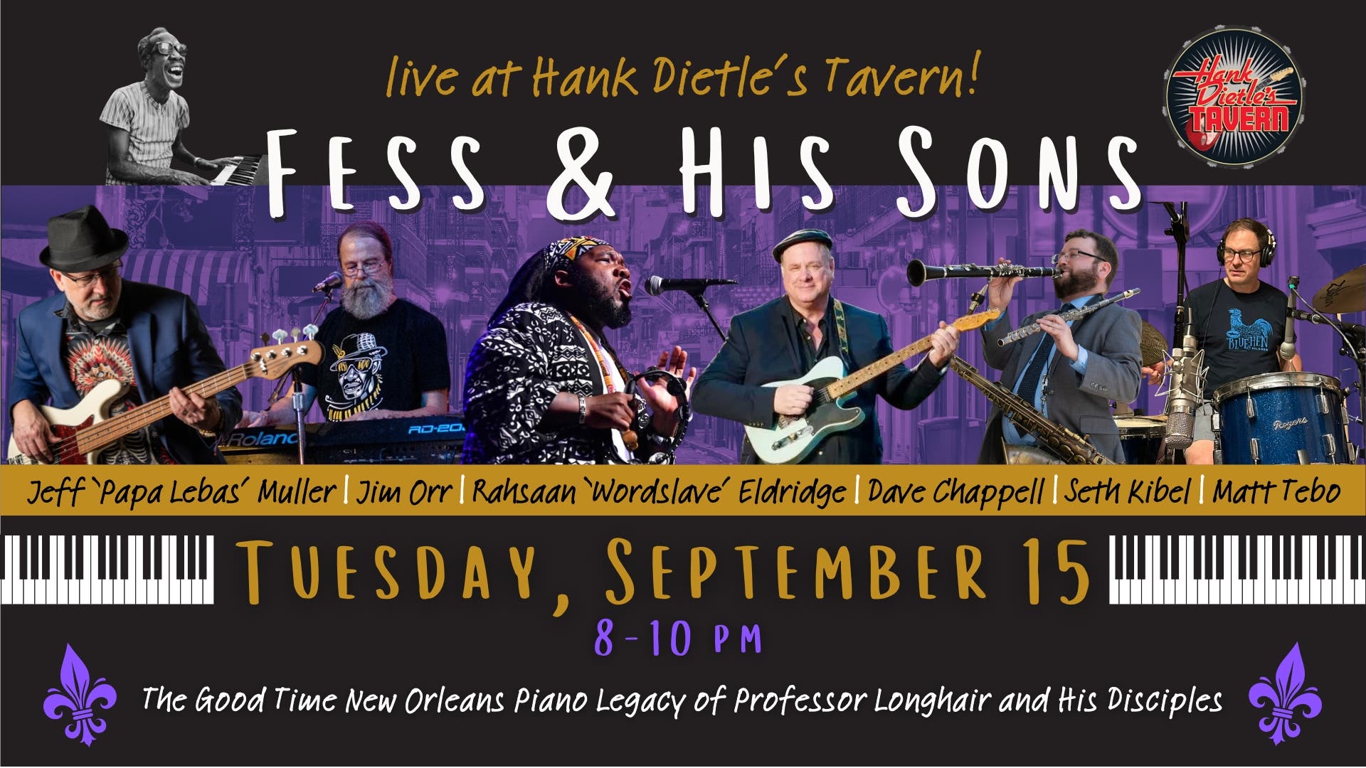 Fess & His Sons • The New Orleans Good Time Piano Show