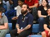 Foothill High School special education teacher Joseph Kielminski is stunned to hear that he is the recipient of a Nevada Milken Educator Award and $25,000. 