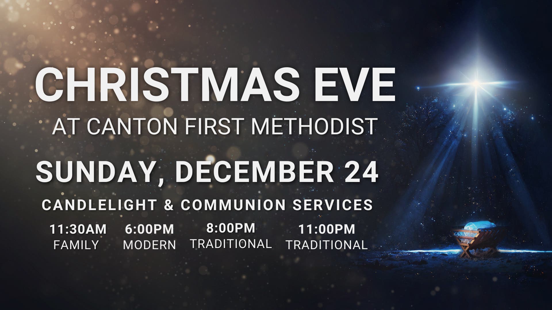 Dec 24 Christmas Eve Candlelight Modern Worship Service Holly