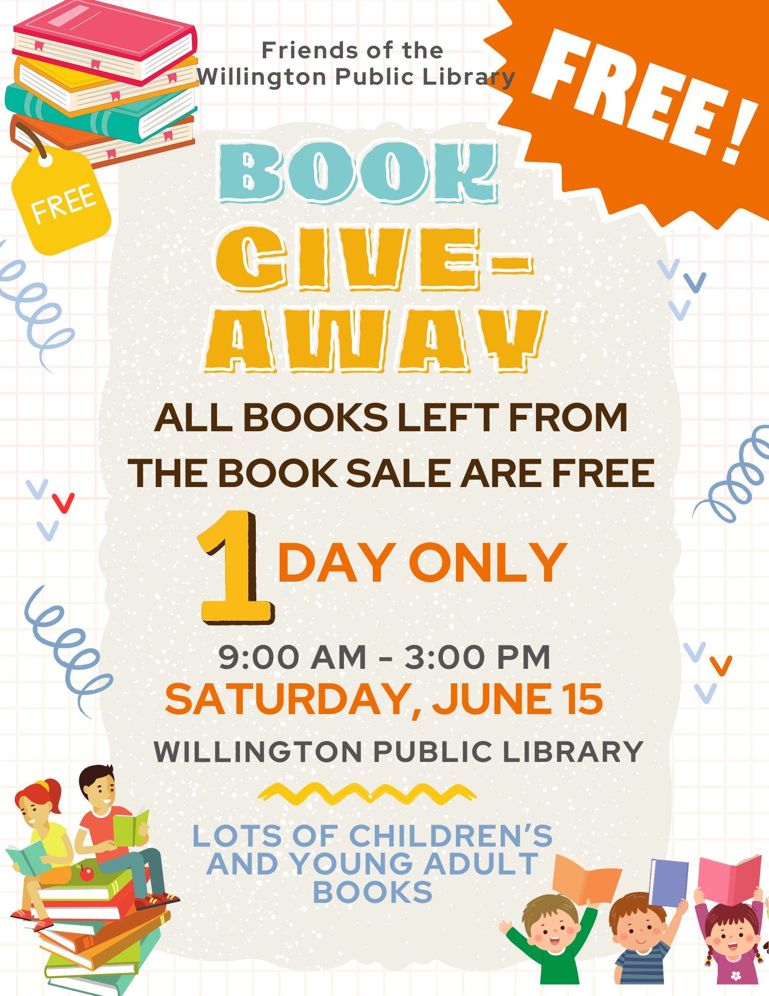Jun 15 | Friends of Willington Public Library FREE Book Give-Away ...