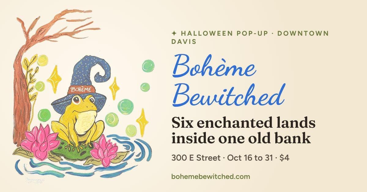 Bohème Bewitched: Halloween pop-up in downtown Davis, through Oct 31