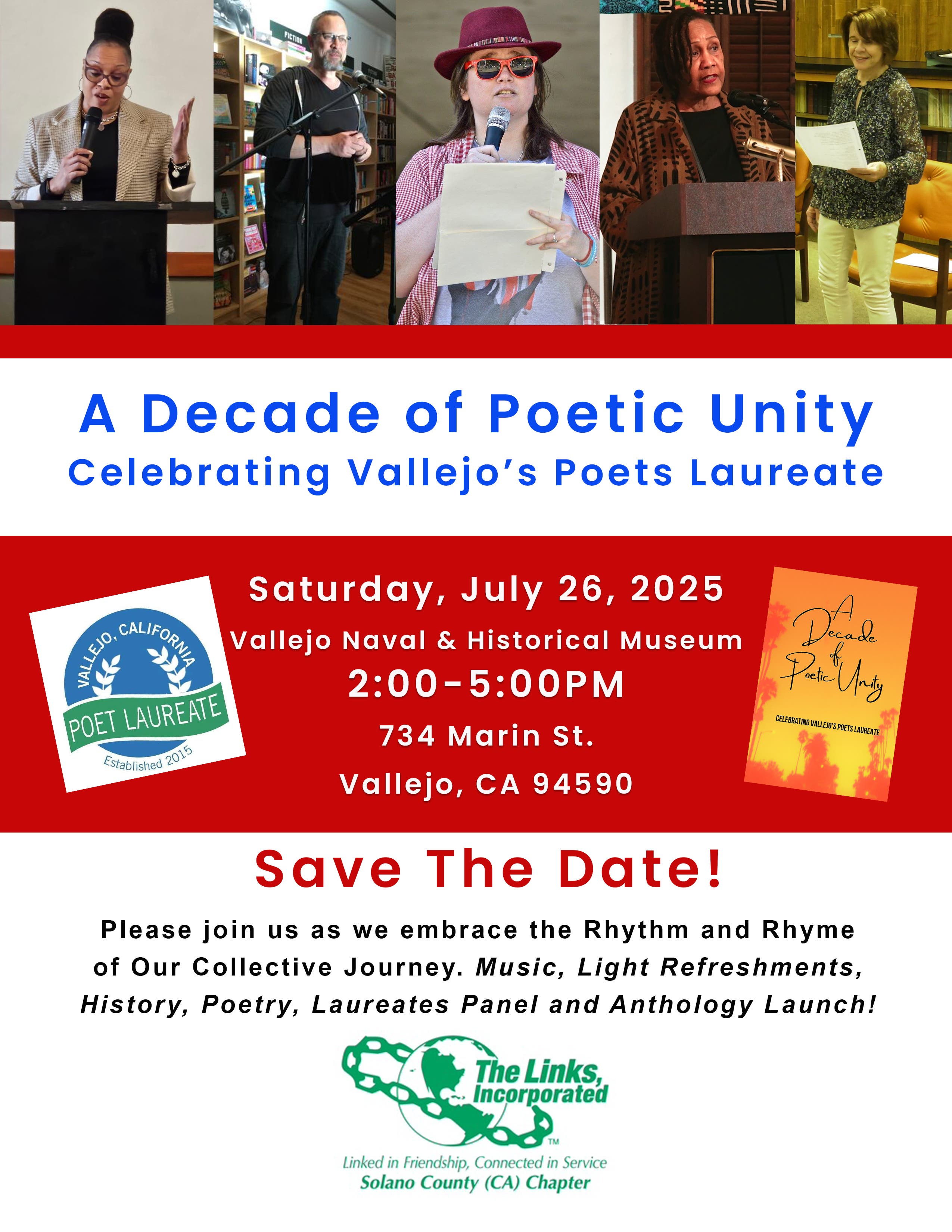 A Decade of Poetic Unity: Celebrating Vallejo's Poets Laureate