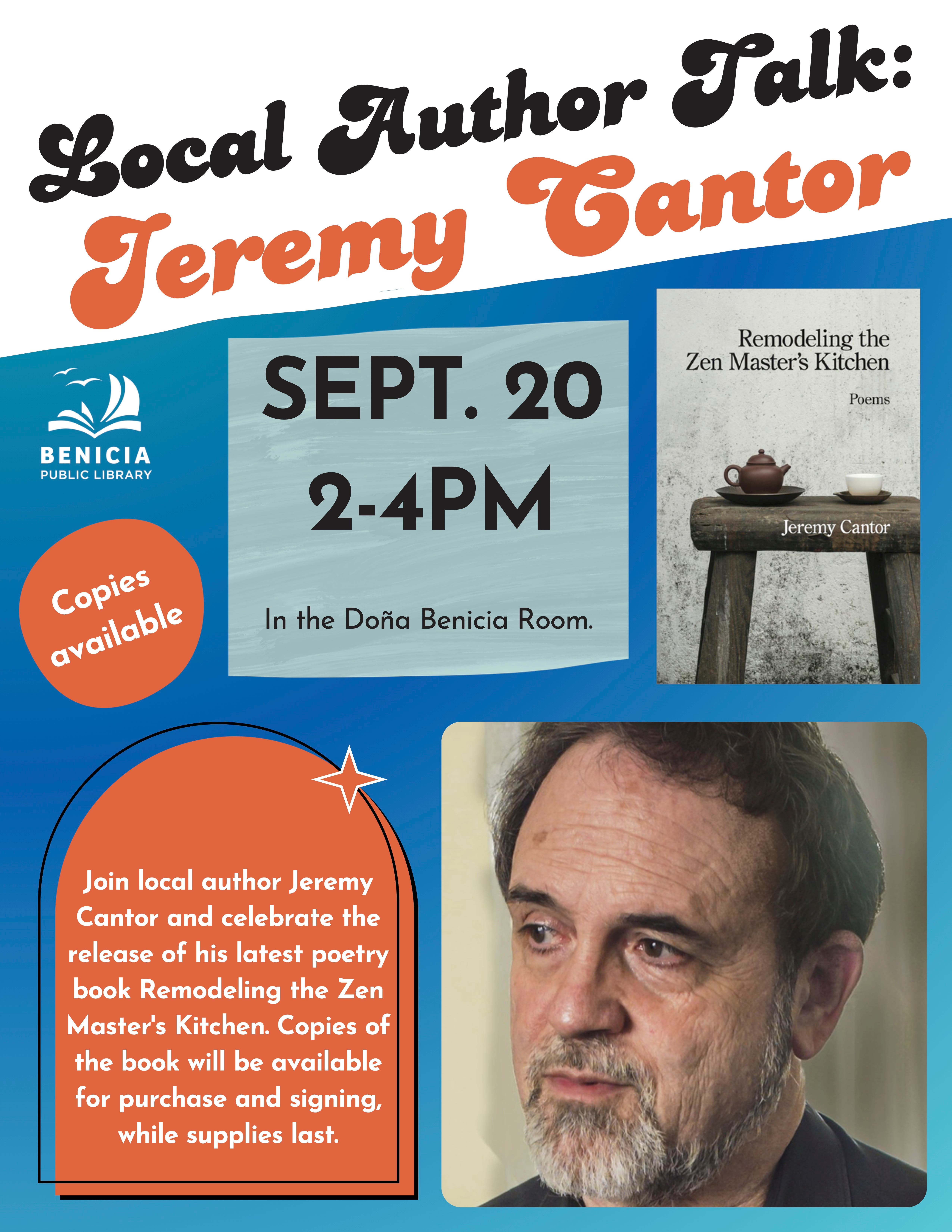 Local Author Talk: Jeremy Cantor