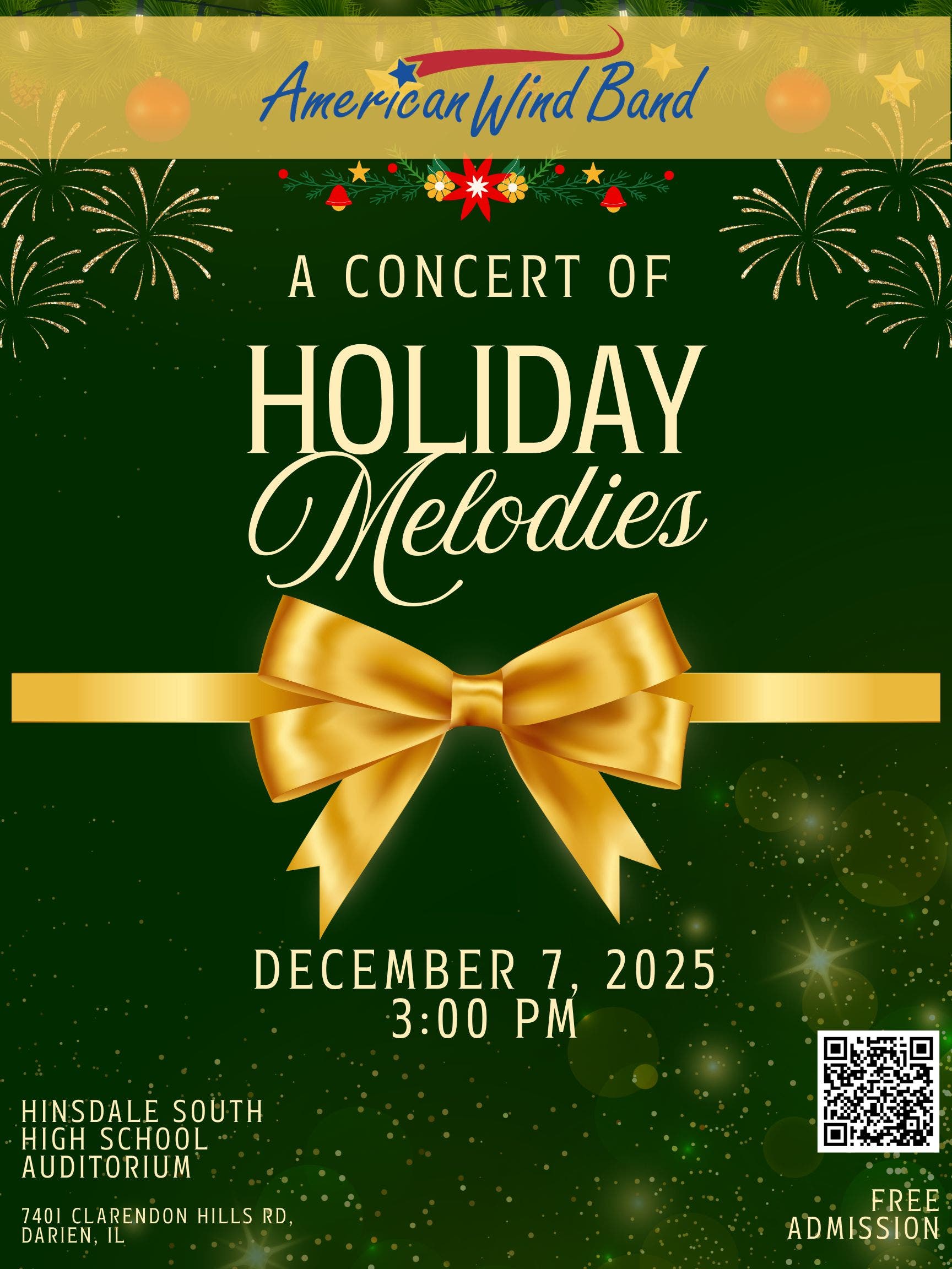 American Wind Band Holiday Melodies Concert