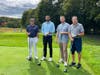 Thimble Island Private Wealth Managing Director Logan J. Reed and golf teammates at the 2026 BCF Charity Golf Tournament.