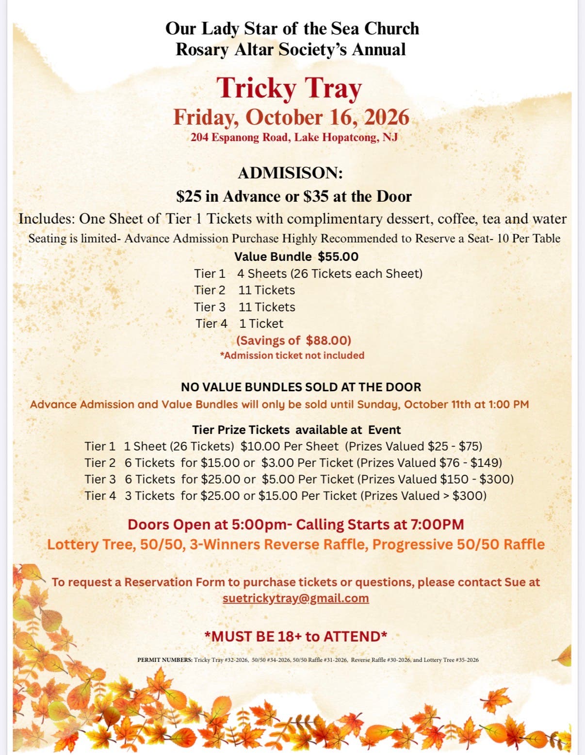 Annual Tricky Tray