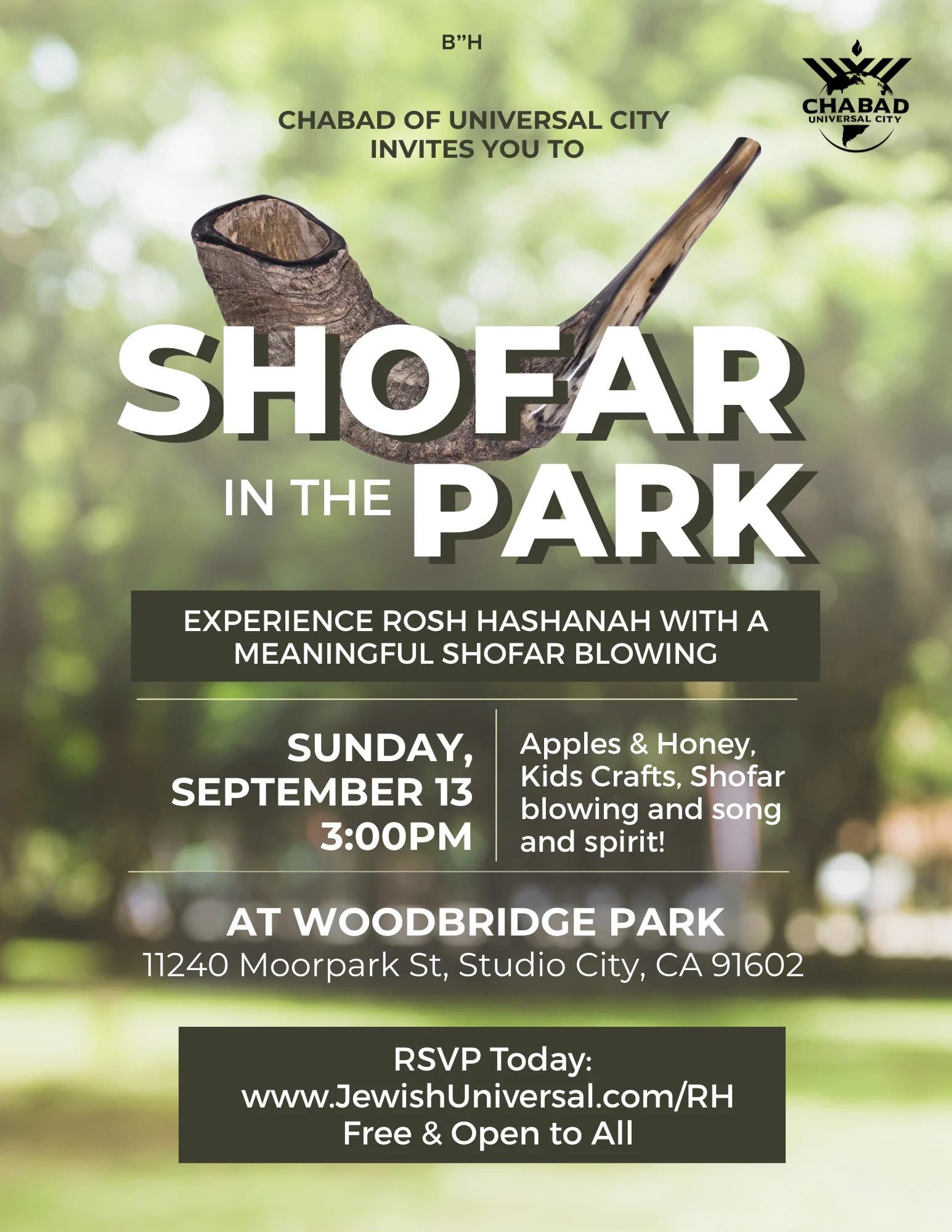 Studio City community Shofar Blowing