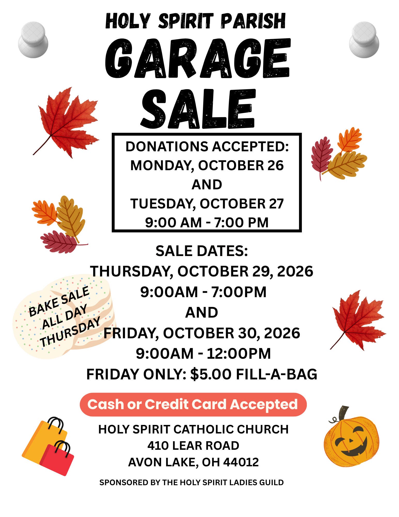 Holy Spirit Church Garage Sale