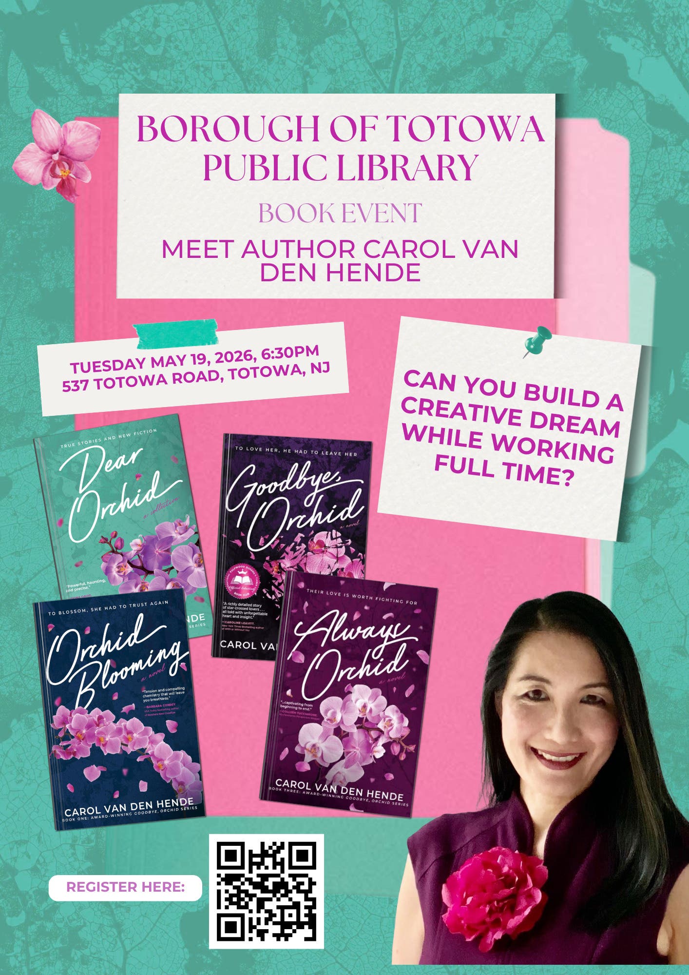 Meet Author Carol Van Den Hende