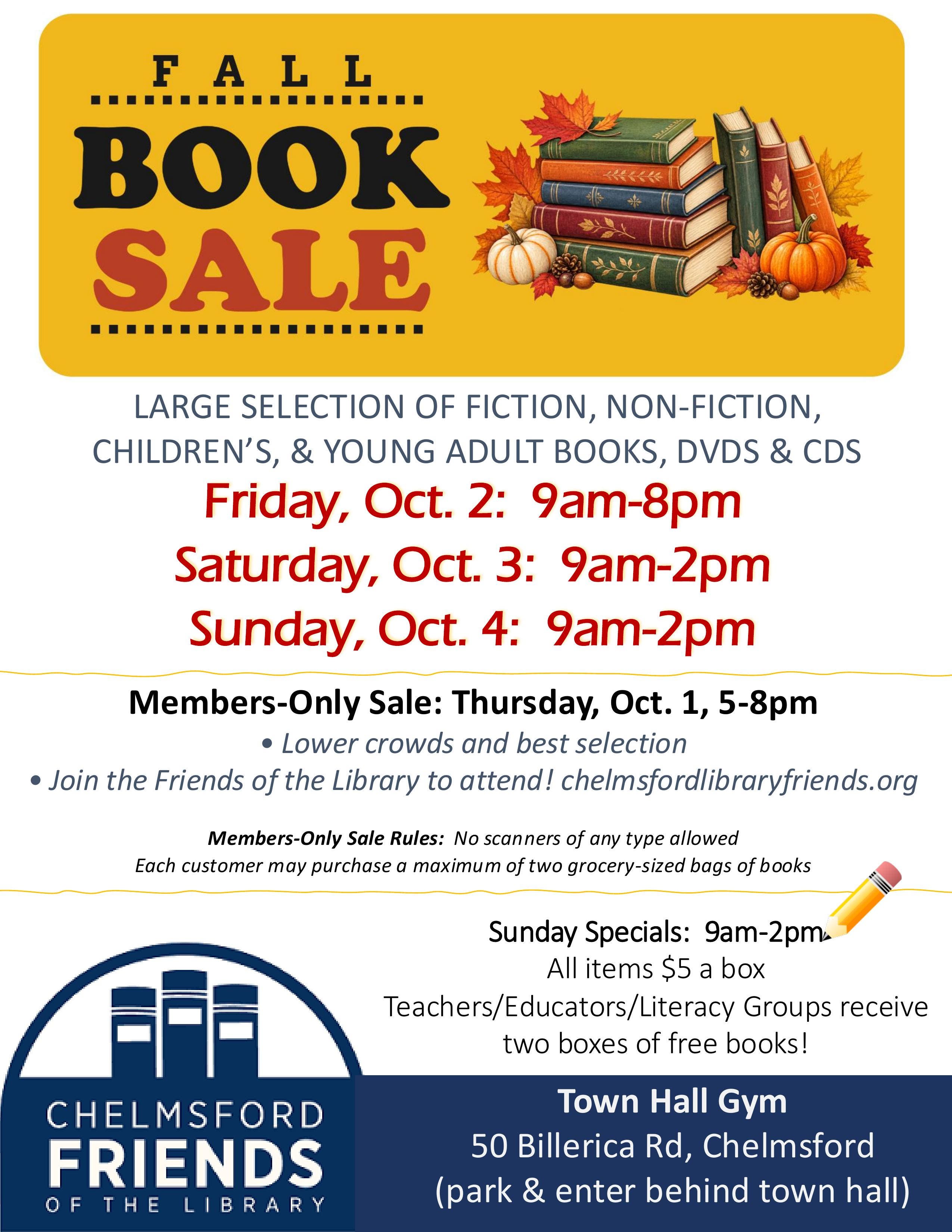 Fall Book Sale