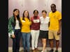 Pictured (Left to Right) - Serey Kremer, SCI AmeriCorps Member; Nicole Osborne, SCI Program Operations Coordinator; ​​Dr. Sulagna “Dia” Ghosh, Founder of Joint Family; Rebecca Slisz, NFSJ Interim Executive Director; Philip Gordon, SCI Deputy Director.