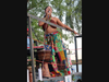 Ashanti Eva Davenport singing at Horn Pond. 