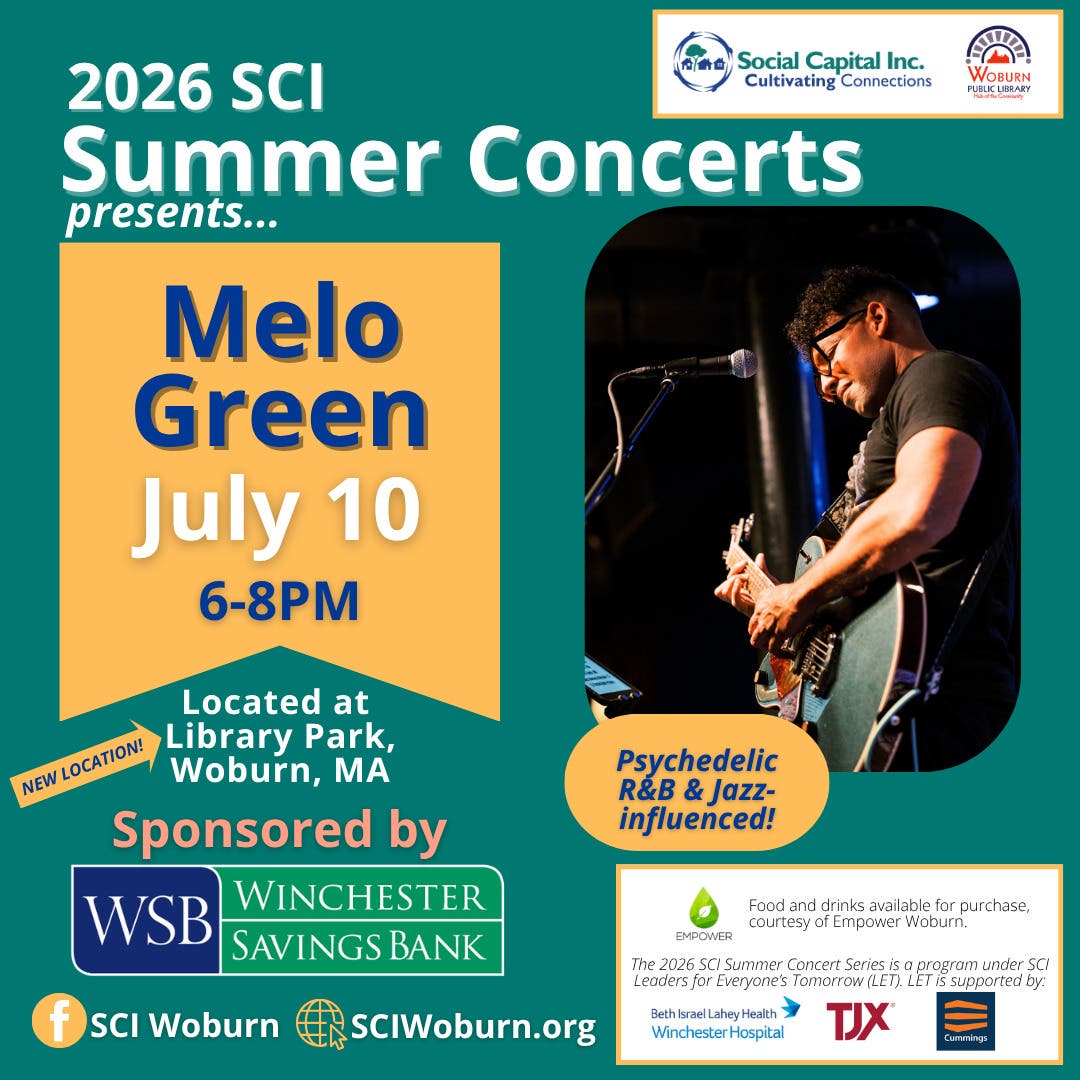 [FREE!] SCI Summer Concert Series: Melo Green