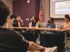 Black Comics Creator panel, featuring Brittney Bourne, Ingrid Pierre, Gabriel Joy Reid, and moderated by Cagen Luse. 