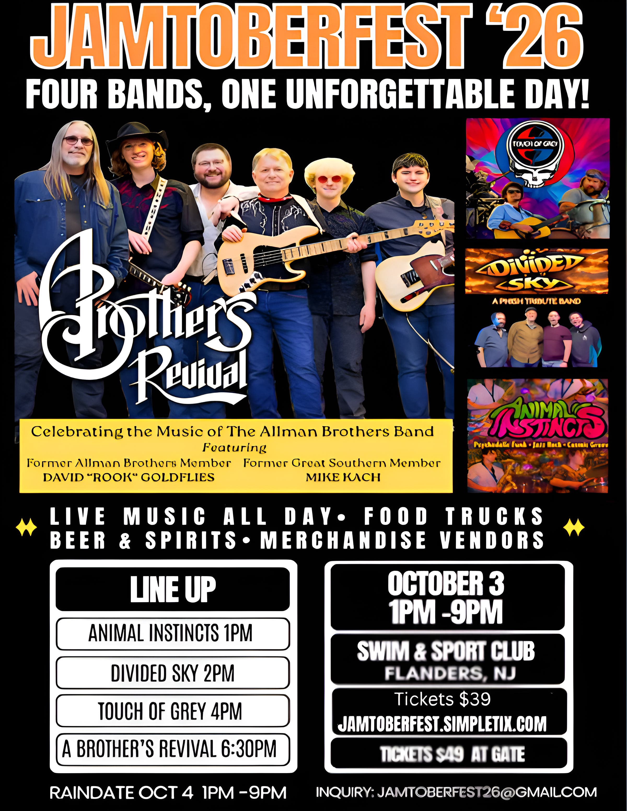 Jamtoberfest '26 : Outdoor Jam Band Festival & Concert