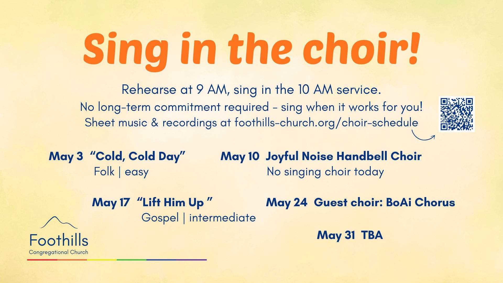 Sing in the choir!