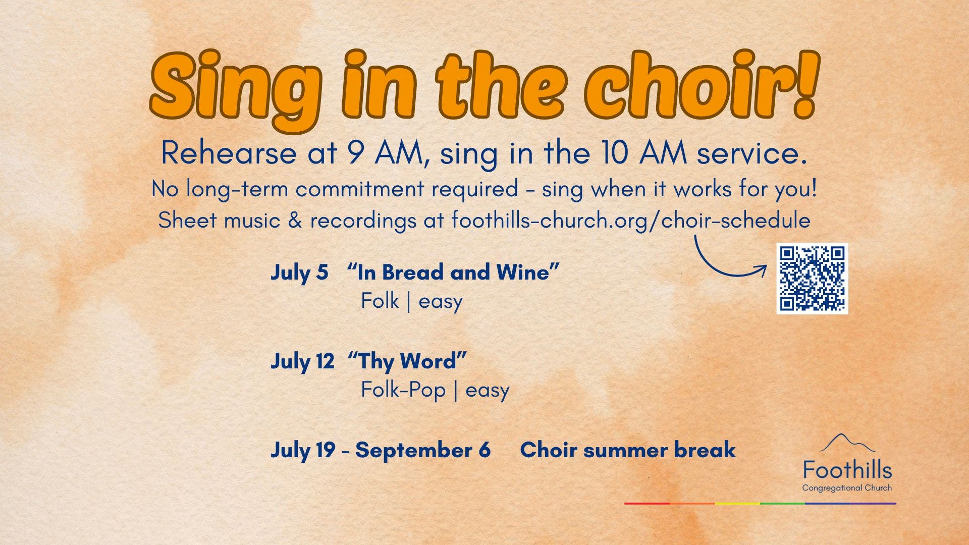 Sing in the Choir!