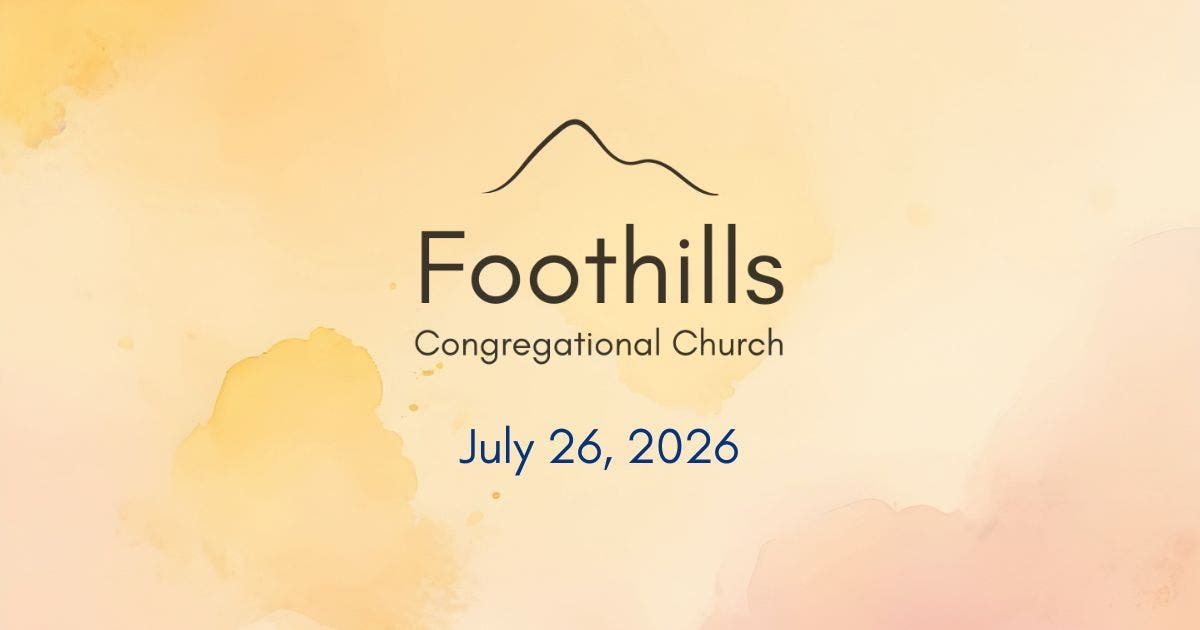 Worship Service at Foothills Church, Los Altos