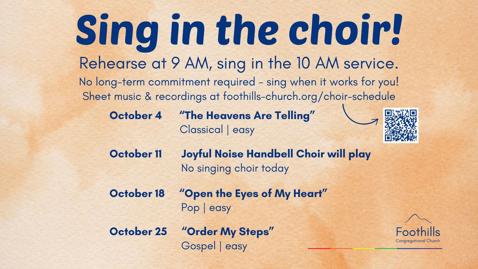 Sing in the choir!