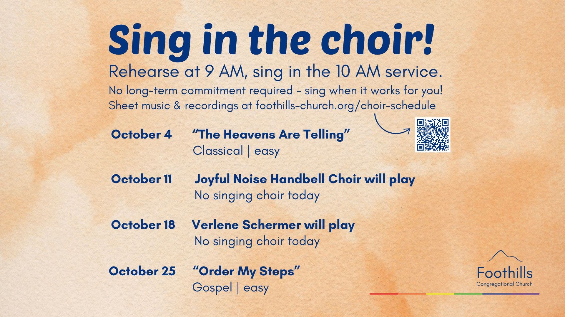 Sing in the choir!