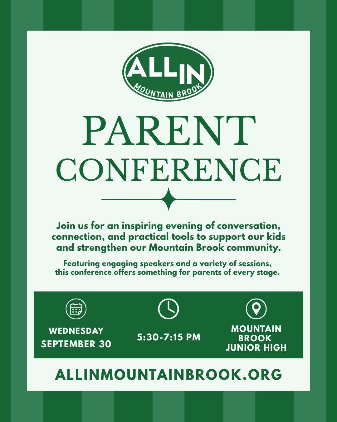 ALL IN Mountain Brook Parent Conference