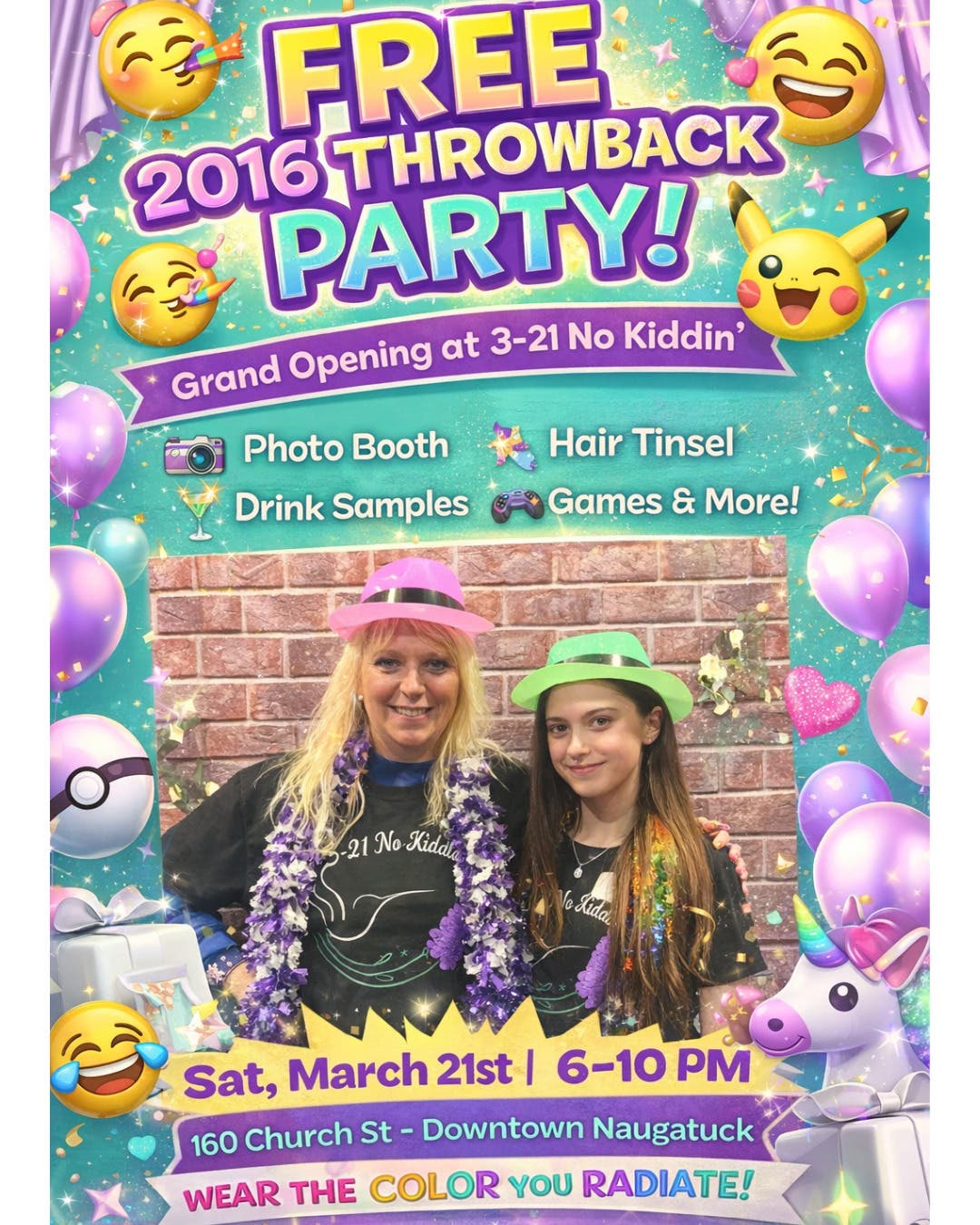 3-21 No Kiddin' Grand Opening Party!