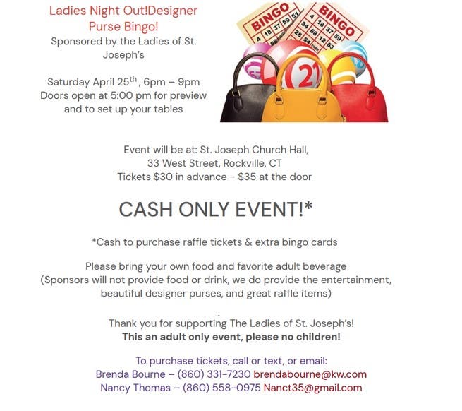 Designer Purse Bingo