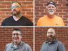 New Bethany's facilities team members (clockwise from top-left): Bill Lohr, James Lakanal, Chris Kau and Luke Diehl.