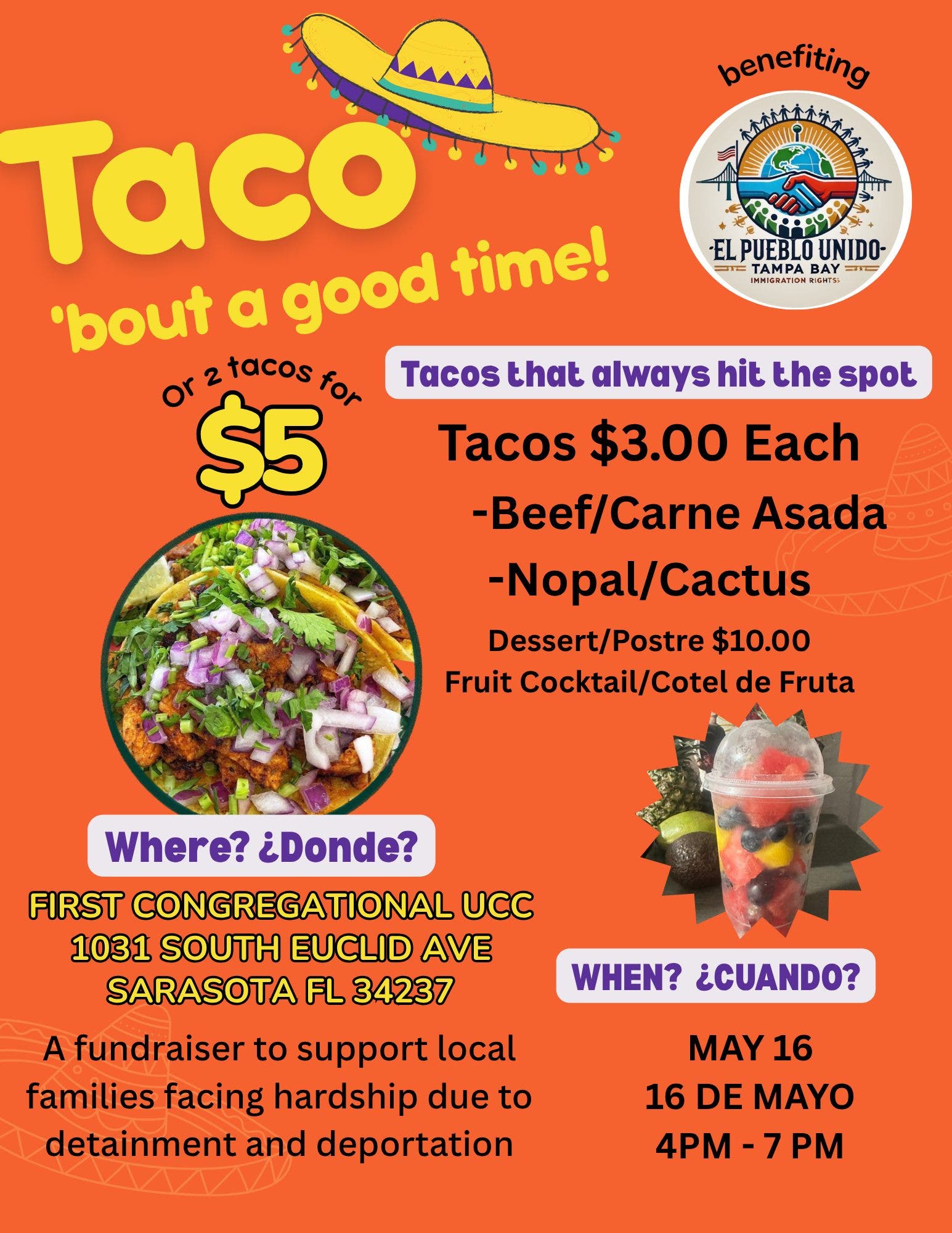 Taco Fundraiser for El Pueblo Unido