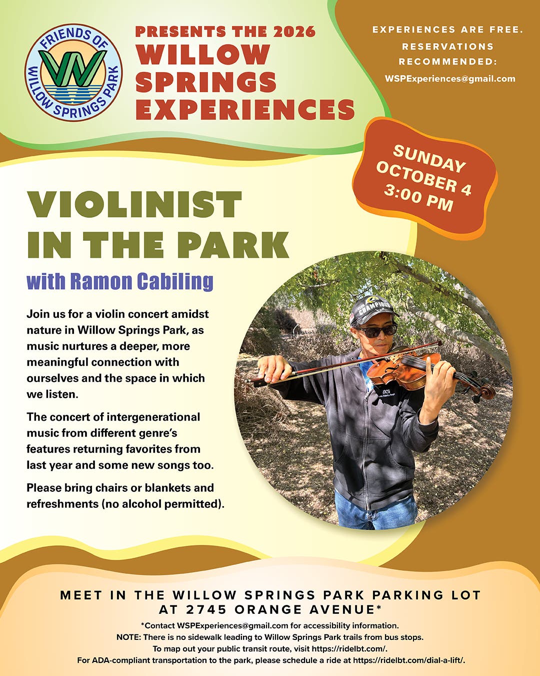 Violinist in the Park with Ramon Cabiling