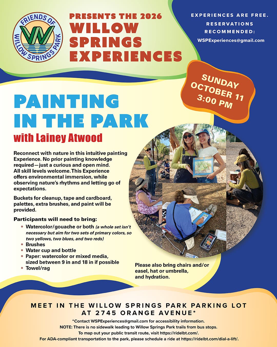 Painting in the Park with Lainey Atwood