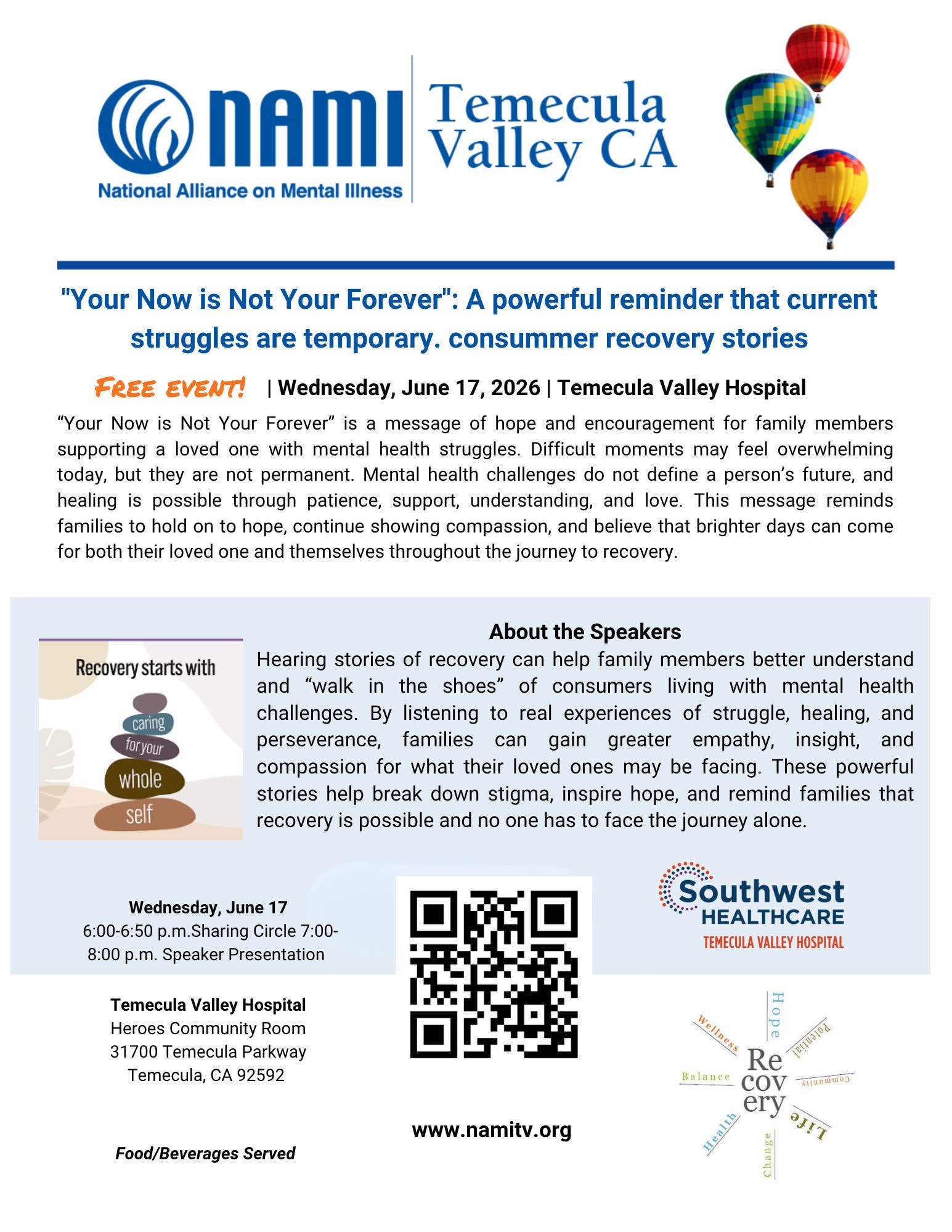 NAMI Temecula Valley Monthly Speaker Meeting