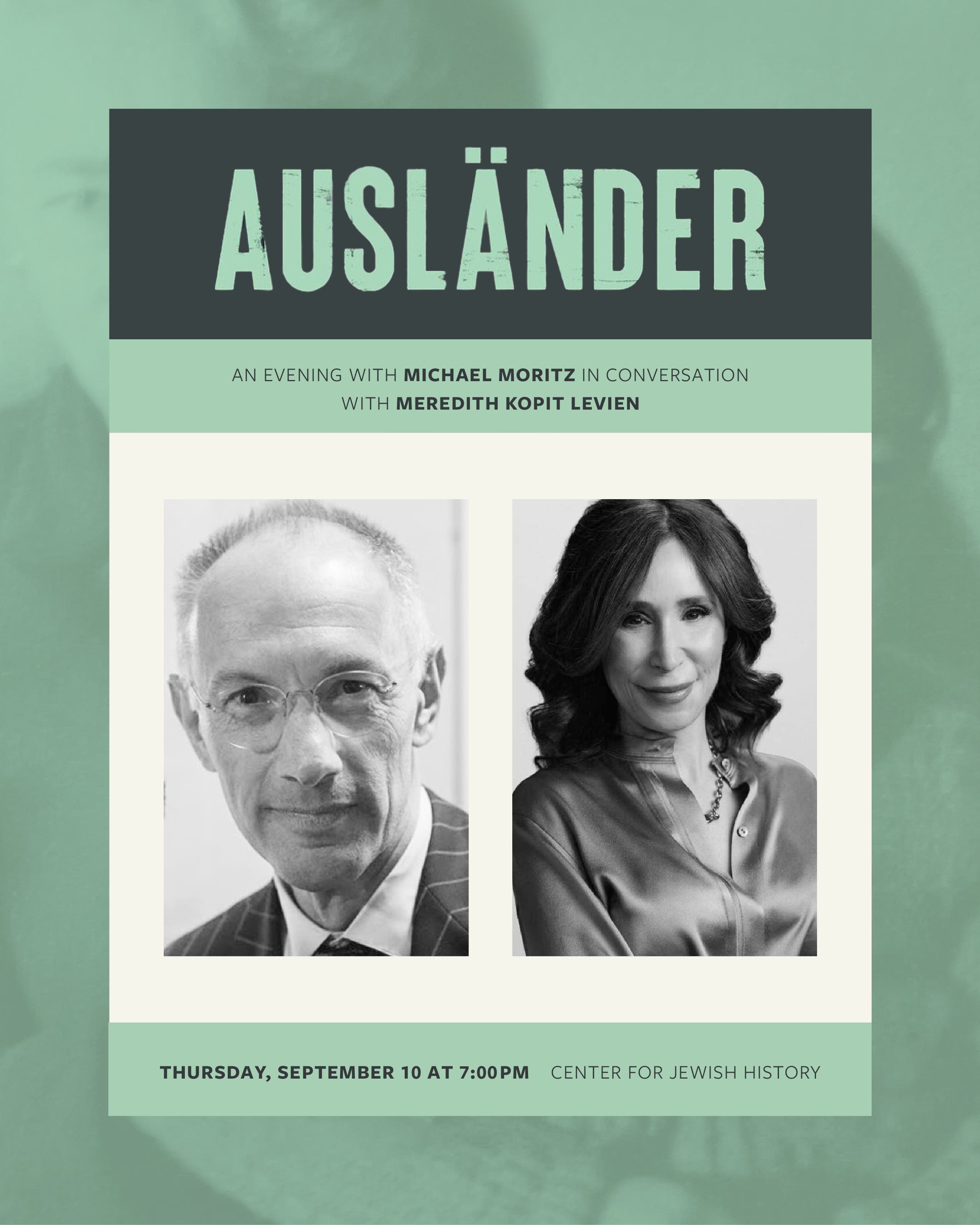 Ausländer: An Evening with Michael Moritz