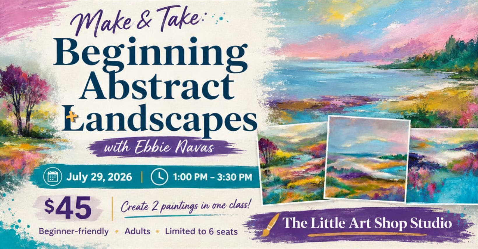 Make & Take: Beginning Abstract Landscapes with Ebbie Navas