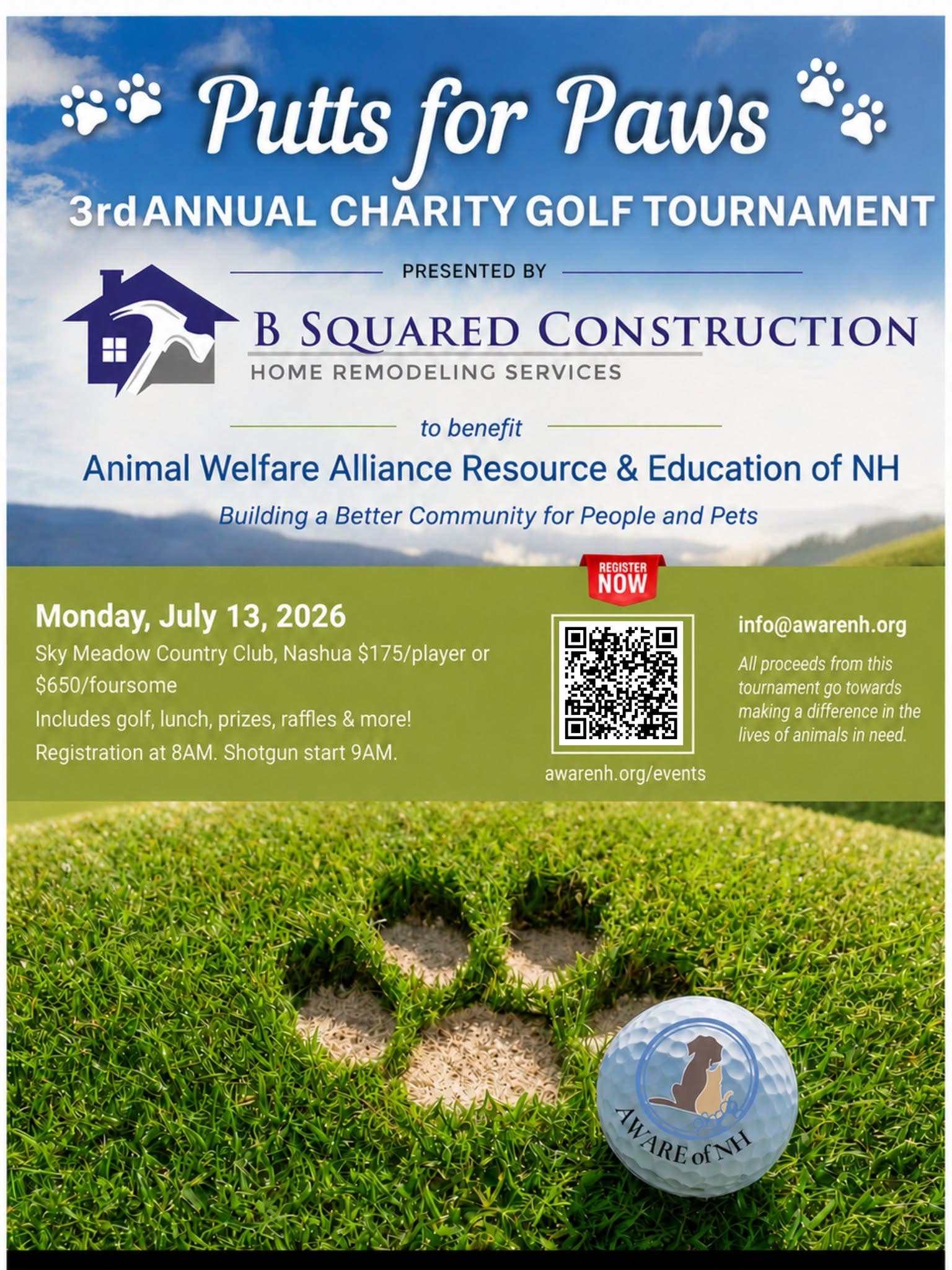 AWARENH 3rd Annual Putts for Paws Golf Tournament