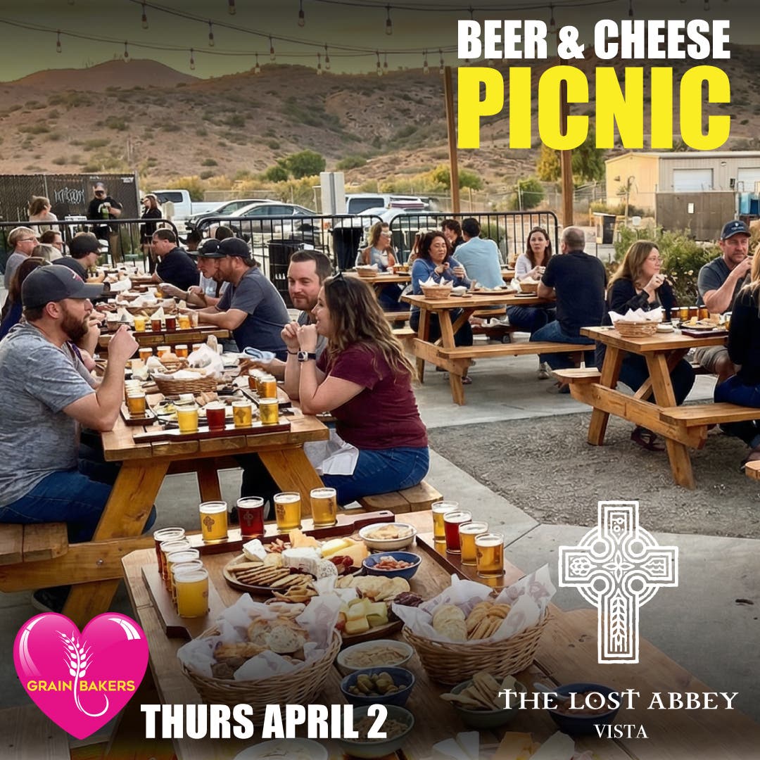 Beer and Cheese Picnic Lost Abbey Brewing Vista