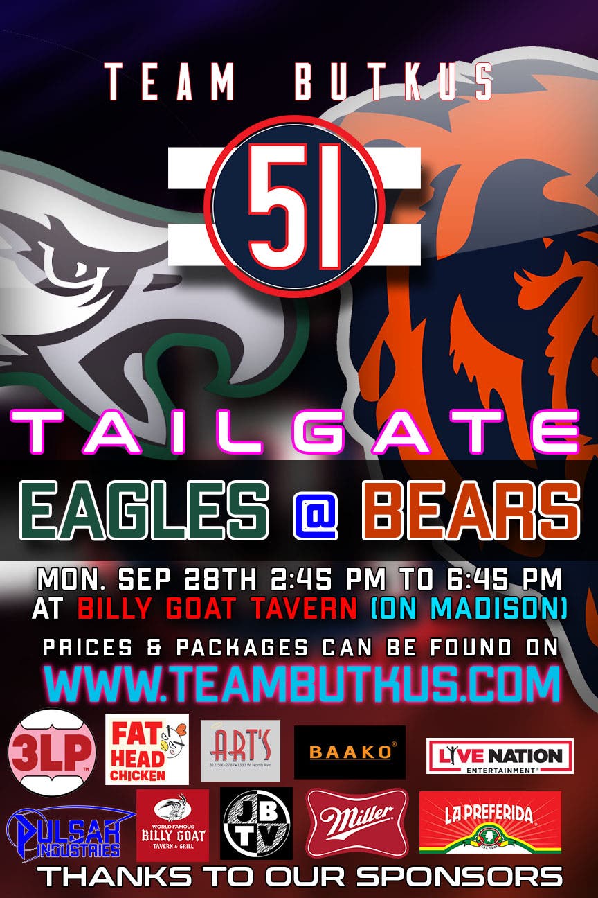 🏈 TEAM BUTKUS Monday Night Football Tailgate! 2:45 - 6:45