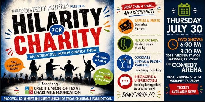 Hilarity for Charity. A Comedy Show Benefit For The CUTX Charitable Foundation