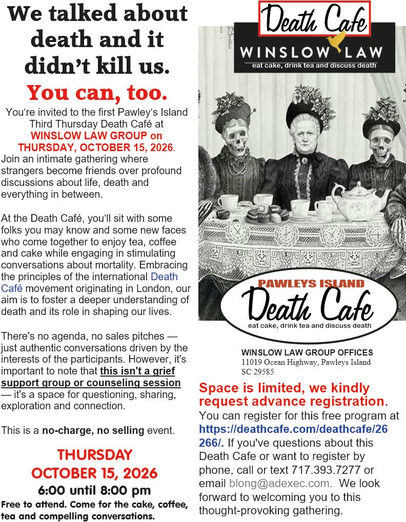 Pawley's Island Death Cafe