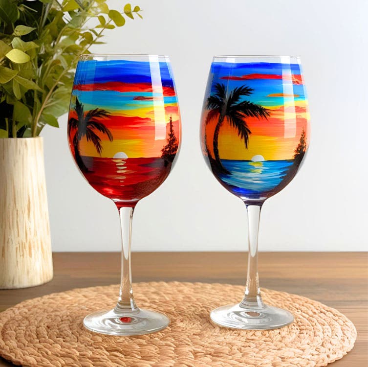 Wine Glass Paint Party