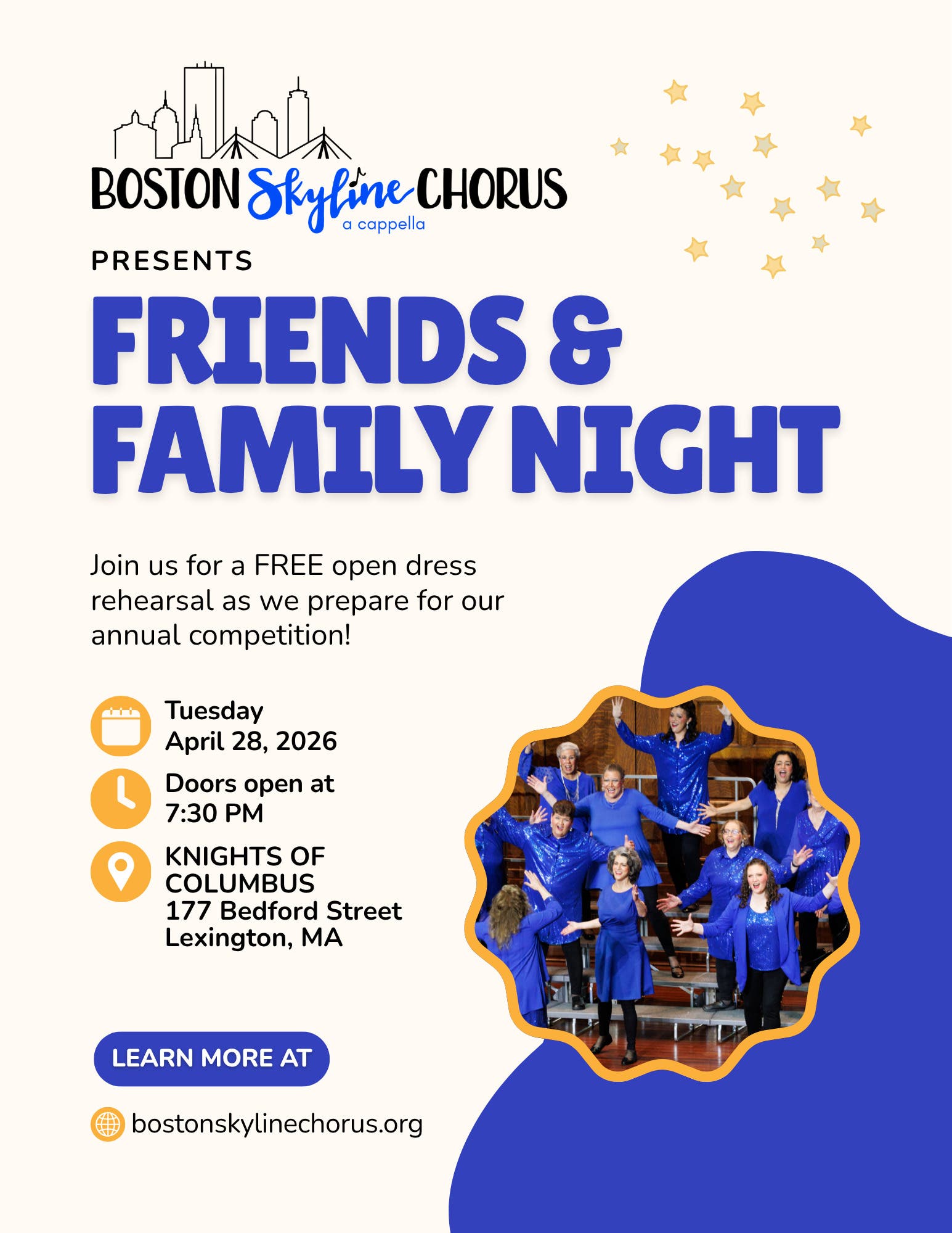 Boston Skyline Chorus Friends & Family Night