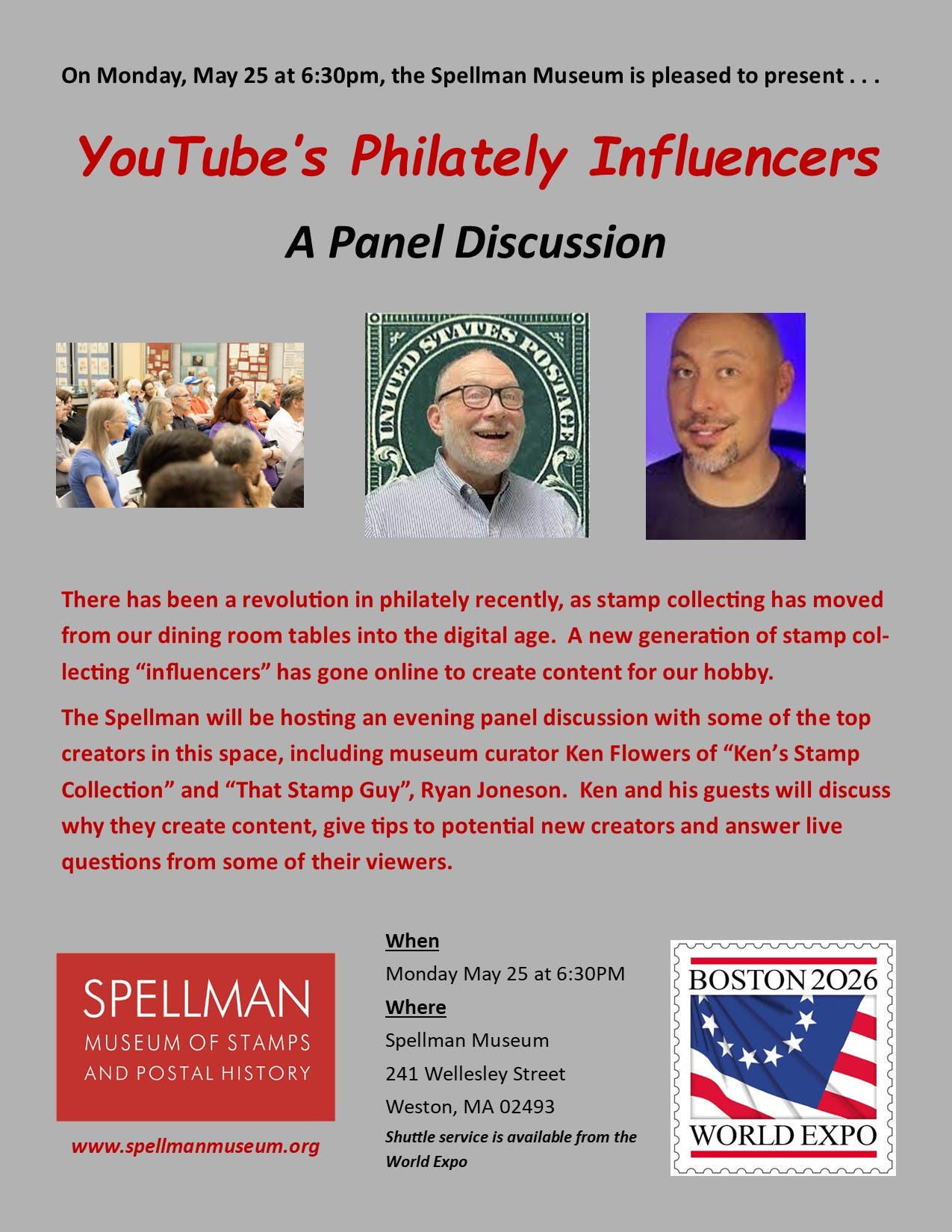 YouTube's Philately Influencers--A Panel Discussion