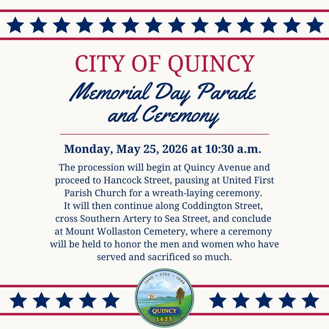 City of Quincy Memorial Day Parade and Ceremony