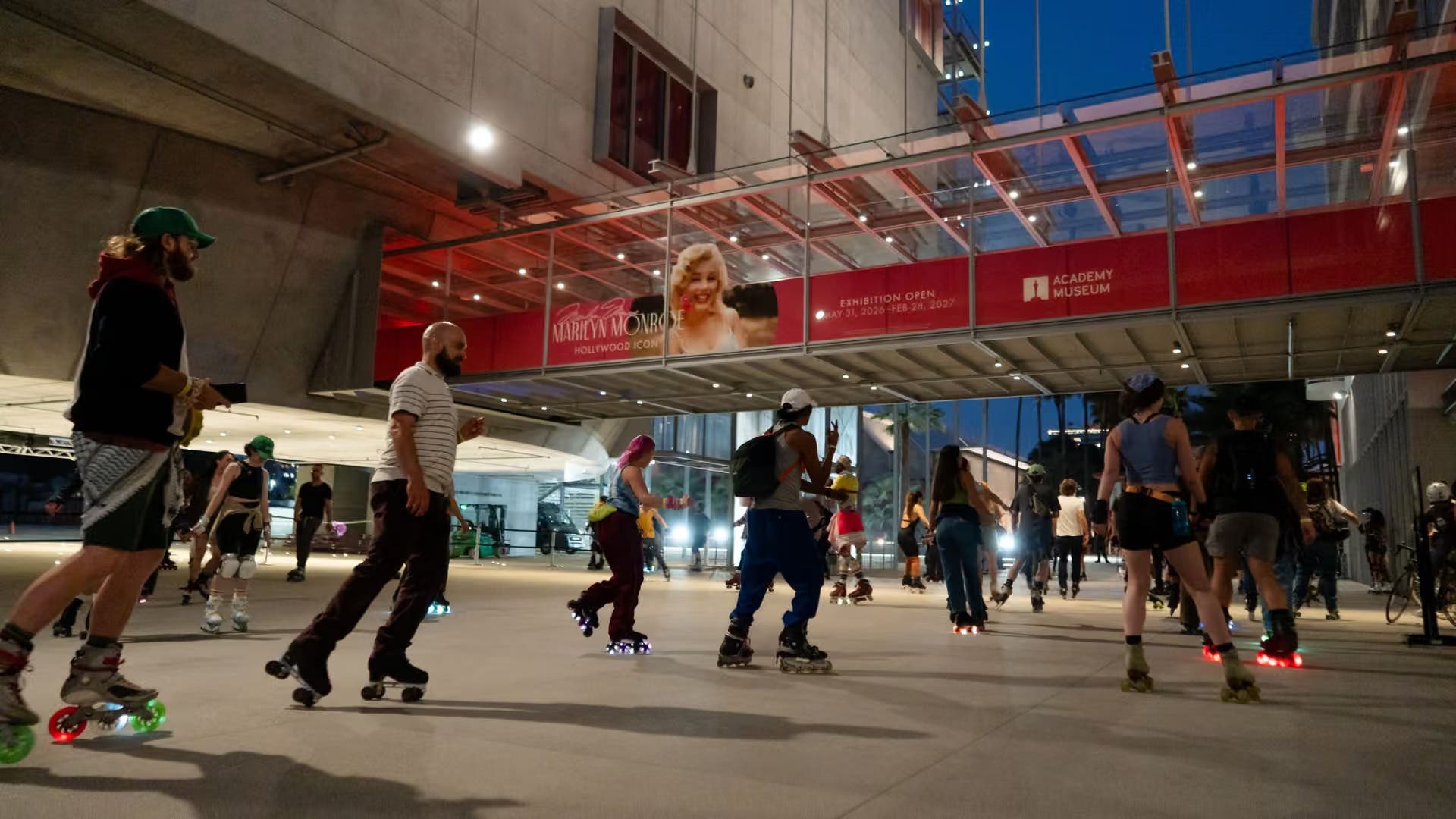 Skate Hunnies Party on Wheels at the Academy Museum