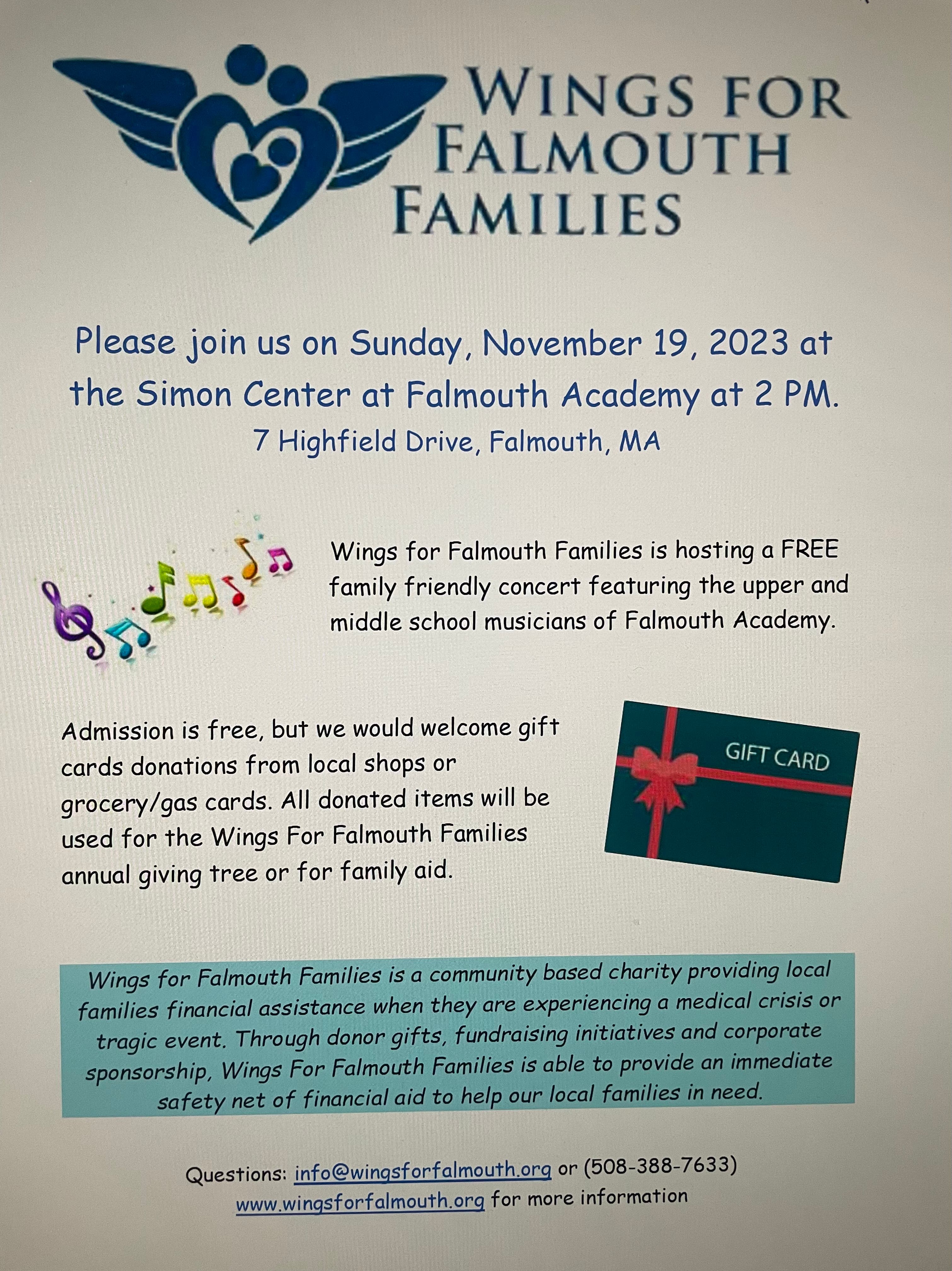 Nov 19 Free Family Concert Falmouth, MA Patch