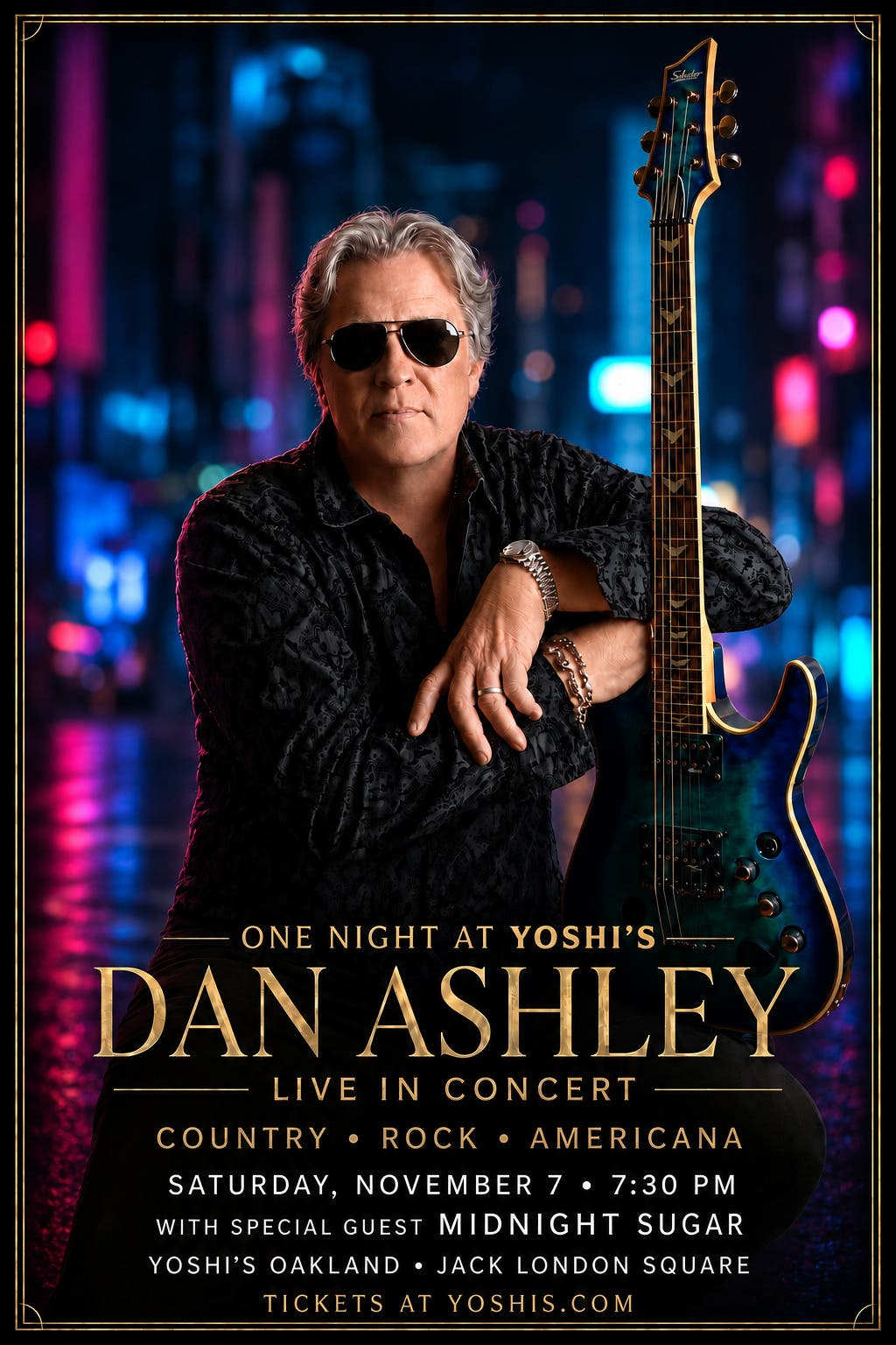 Dan Ashley and his Country/Americana Rock Band play Yoshi's 