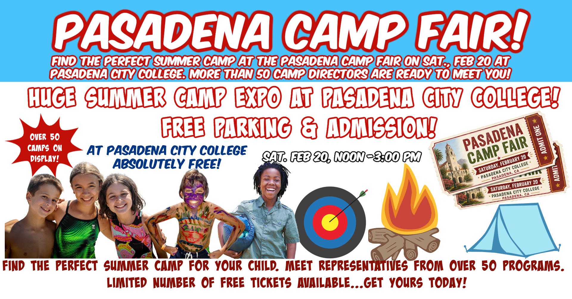 2027 Pasadena Camp Fair at Pasadena City College