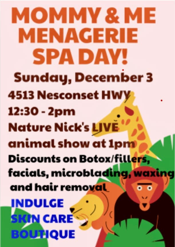 Dec 3 Mommy and Me spa day Port Jefferson, NY