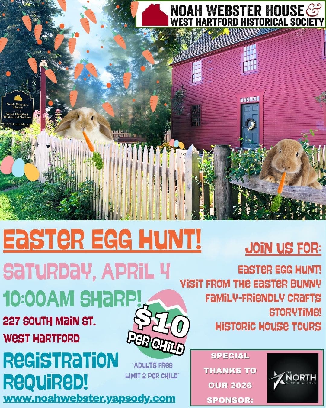 2026 Easter Egg Hunt at the Noah Webster House